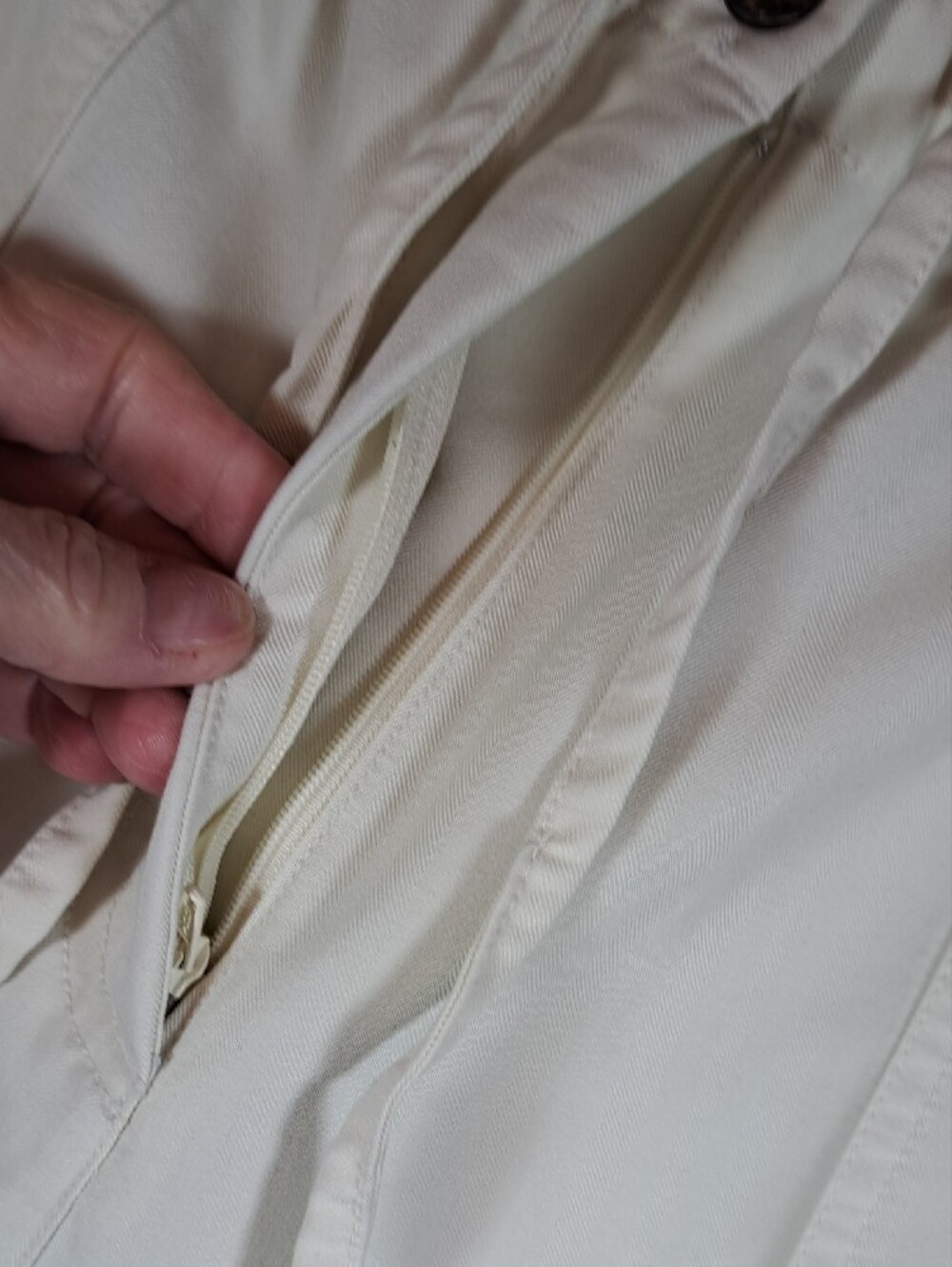 JAMAICA BAY Straight Leg Women's Pants in Off White - Classic Pull-On Style - Picture 7 of 9